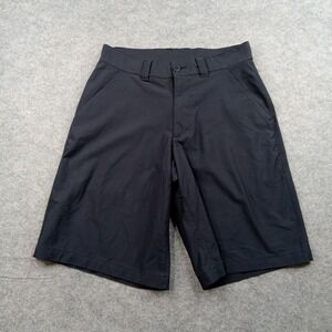 Under Armour Shorts Womens 28‎ Black Golf Performance Flat Front Stretch